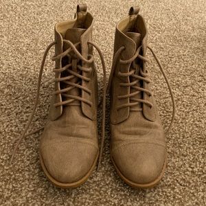 Tan ankle boots